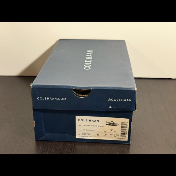 Cole Haan Original Grand Shortwing Oxford Shoes Dark Cuoio/Ivory Mens 7M main image 9